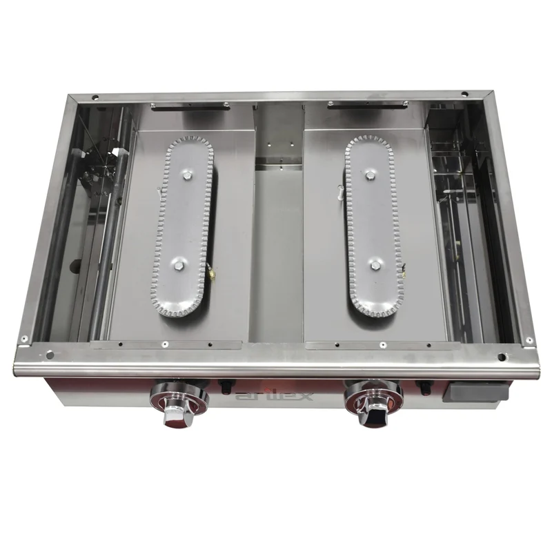 ARILEX - PLANCHA A GAS 60cm EN ACERO LAMINADO DE 6mm 60PGLN